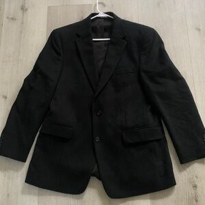 JOS A BANK Men's Camel Hair black brashed Blazer Jacket 43R soft classic elegant